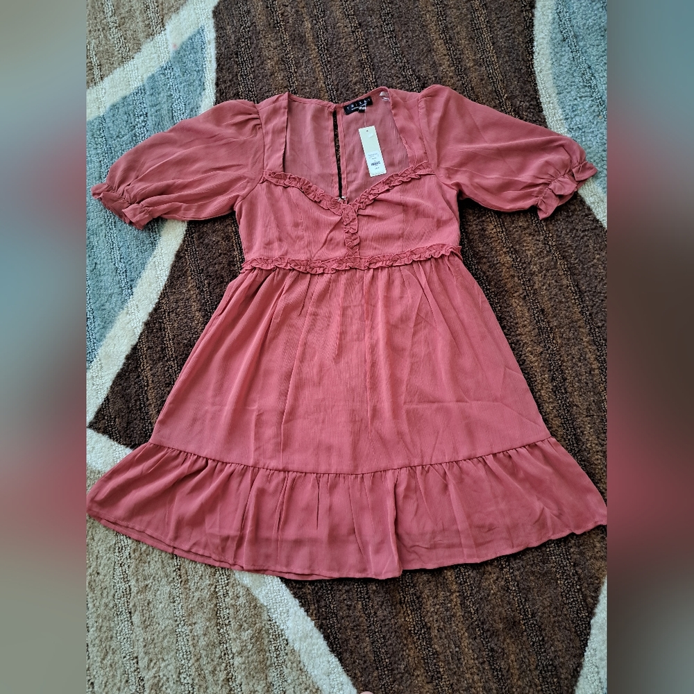 Francesca's. Rust color. Large mini dress